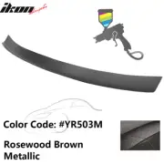 Fits 16-21 Honda Civic Type R Rear Add-on Gurney Flap Lip Painted #YR503M Brown (for: Honda Civic)