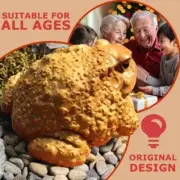 1X Frog Toad Sculptures GardenStatues Yard Art Resin Outdoor Decorations AU Z6Y4