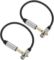 2pcs Audio Conversion Cable Replacement Headphone Cable Headphones Extension Cord Audio Cord Stereo Jack Adapter Zinc Alloy