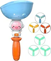 Flying Saucer Toy | Light up Interactive Cat Fetch Toy - and Light up Disc Launcher Indoor Outside Toys, Flying Disc Favor for Outside Yard Activities Helves