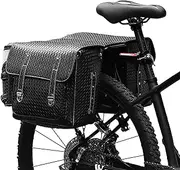 Cycling Saddle Bags for Rear Rack,Cargo Bag Cycling Panniers Storage Bag - Large Saddle Bags Rack, Storage Organizer Waterproof for Mountain Road