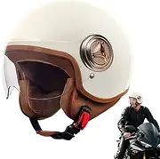 Fruusv Mountain Bike Helmet - Half Open Face Scooter Helmet | Motorcycle Protective Gear for Snowboarding Skiing Street Riding Moped Electric Scooter Mountain Racing