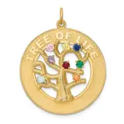 14K Yellow Gold Tree Of Life Charm