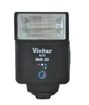 Vivitar SMS 20 Auto Thyristor Shot Lens Locking Mount Digital Camera Flash RARE