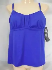 Coco Reef Size 34C Peasant Blue Sea New Womens Tankini Swimwear Top