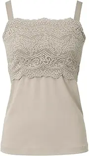 Kaya Beauty Laboratory(カヤビューティラボ) Kaya Beauty Lab Madeleine Cup Cotton Blend Bra Cami 24 Women's Wire-Free Contour Bra Cami, sandgrege, 4L