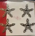 Studio Nova Snowflake Napkin Rings Set Of 4 Holiday Tableware Gift Idea