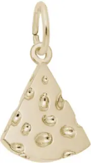 Gold-Plated Sterling Silver Cheese Wedge Charm by Rembrandt