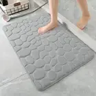 Memory Foam Bath Mat Cobblestone Bathroom Rugs Super Water Absorbent Bath Mat...