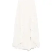 [Zimmermann] Zimmermann Ruffled Maxi Skirt II NUMERIC WHITE