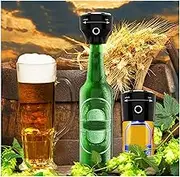 NJDQFA Beer Foam Machine, 2-in-1 Beer Foaming Device, Wine Decanter Set, Portable Family Gathering Wine Maker, Christmas and, for Canned and Bottled