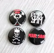 PEARL JAM Grunge Band Pin Badges Set x4 (25mm)