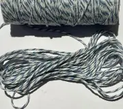 5m Light Blue & White Bakers Twine String Gift Tag Cards B53-6 Aussie Seller