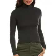 Rag & Bone Lucy Long Sleeve Turtleneck Top Black Medium NWT