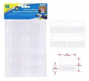 20 Plastic Hang Tab with Adhesive hook hole Style Hang sell stock Shop Retail