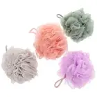 4 Pcs Body Puff Sponge Lanyard Bath Loofah Shower Multipack Miss