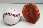 Baseball & Glove Box MINI Salt And Pepper Set Cracker Barrel Collectibles NEW