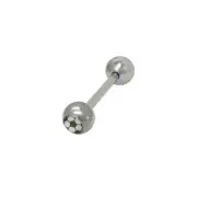 Soccer Ball Logo Tongue Ring