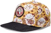 [Djinns] Kids Lucky Cat Linen - Snapback Cap Kids Boys Baseball Cap Hat Caps Youth Size