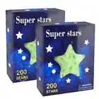 2 Packs Ultra Glow in the Dark Stars; 400 Count w/ Bonus Moon