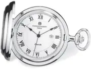 Charles Hubert Half Dollar Coin/Plain Polished Back Pocket Watch