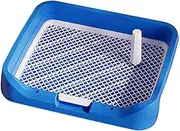Ronyme Indoor Dog Potty Training Pad with Mesh Grids for Easy Cleanup, Blue