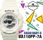 Casio Baby-G BA-110 Off-White Resin Band Watch BA110PP-7A BA-110PP-7A