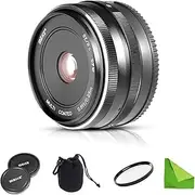 [Meike] 28mm F2.8 Fixed Manual Focus Lens for Canon EF-M Mount Cameras EOS M M2 M3 M5