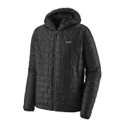 Patagonia Nano Puff Mens Insulated Hooded Jacket - Black - S