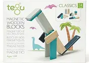 Magnetisches Holzset Blau, 14 Teile: Build Your Magnetic Wooden World