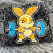 IronBunny Patch by EMOM Fitness® I Climbing Closure I Gym Fitness Motivation Patch