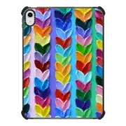 iPad 10.9-inch (10th gen) iPad Impact Case Rainbow Heart Stripes 2