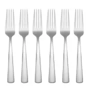 Aptitude Everyday Flatware Dinner Forks, Set of 6, 18/0 Stainless Steel, Silv...