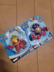 Playskool Mixable Mashable Heroes Mr. Potato Head Captain America Iron Man Set