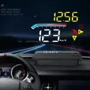 Car HUD Digital Speedometer Projector Head Up Display OBD2 GPS Overspeed Alarm (for: Fiat)