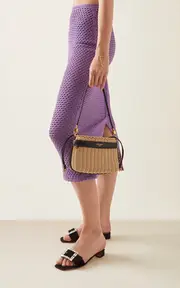 [Dolce & Gabbana] Small Carla Rattan Basket Bag