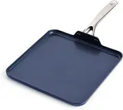 Blue Diamond Cookware Toxin Free Healthy Ceramic Nonstick, Griddle Pan, 28 cm