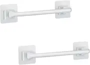 Self Adhesive Towel Bar No Drill Hand Towel Hanger for Bathroom and Kitchen Towel Storage Self (S, White)