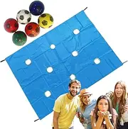Teamwork Hole Tarp Game | Learning Fun Team Building Games for Work - Teambuilding Toys Outdoor Sports Equipment for Teens Youth Adults