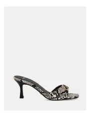 [Novo Shoes] Venezia Mules in Natural Snake