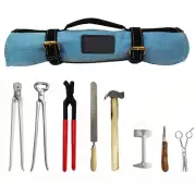Professional Farrier Kit Horse Foot Grooming Tools Kit Veterinary Instruments