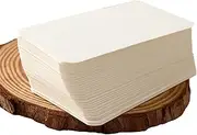 Pack of 100 Blank Business Cards, Index Cards, Playing Cards, Kraft Paper Cards, Memory Business Cards Paper for DIY, Learning, Memory, for DIY, School, Office, Vocabulary Learning
