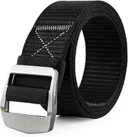 [JASGOOD] Tactical Heavy Duty Reinforced Nylon Belt for Men Adjustable Military Webbing Belt Strap with Metal Buckle