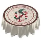 Round Tablecloth 60 Inch - Happy Krampus Lace Round Table Cloth for 24 to 48
