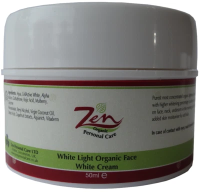 WHITE LIGHT ORGANIC FACE WHITE CREAM 50ml Perfect Whitening UVB UVA protection