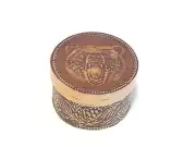 Wood Birch Bark Casket Box Box Box Nature Organic Product Handmade