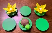 TURTLE § LILY PAD | Aerogarden Pals Grow Pod Basket Spacers Decorative Set