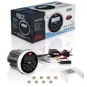 Boss Audio Marine Boat Radio AM FM AUX USB Bluetooth Gauge Style Stereo Receiver
