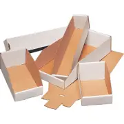 Staples Open Top Bin Boxes 8" x 18" x 4 1/2" White 50/Bundle BSBINBWZ818