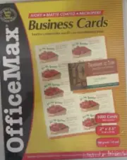 Office Max Business Cards Ivory Matte Coated 1000 Sealed Box